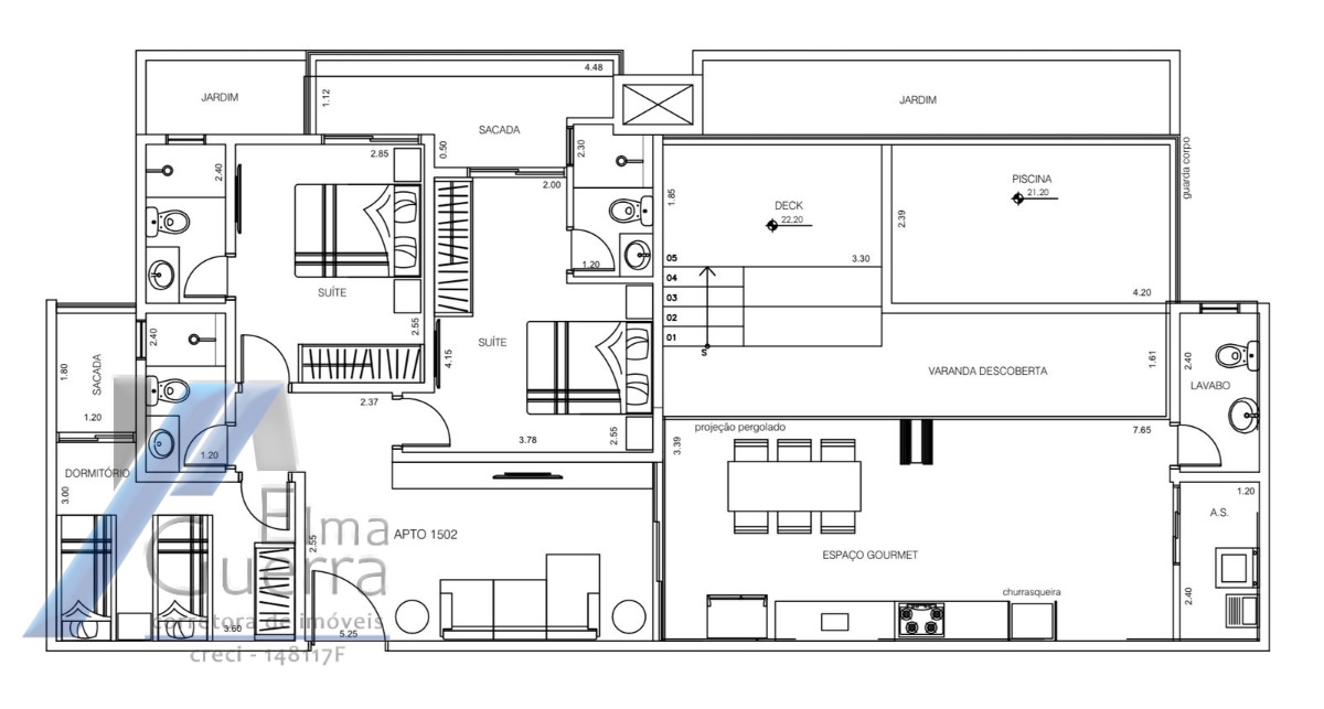 Apartamento, 3 quartos, 166 m² - Foto 51