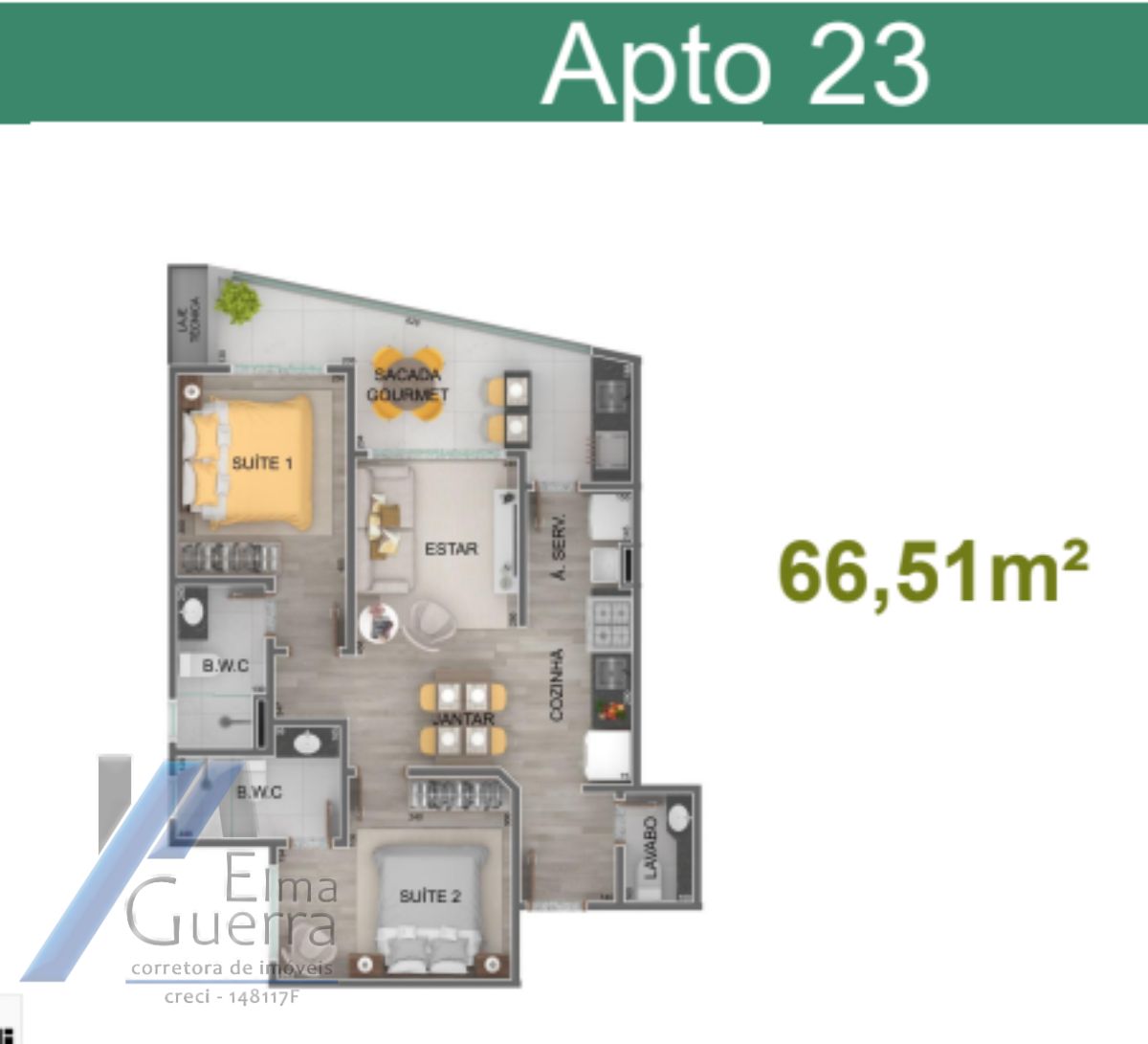Apartamento, 2 quartos, 66 m² - Foto 24