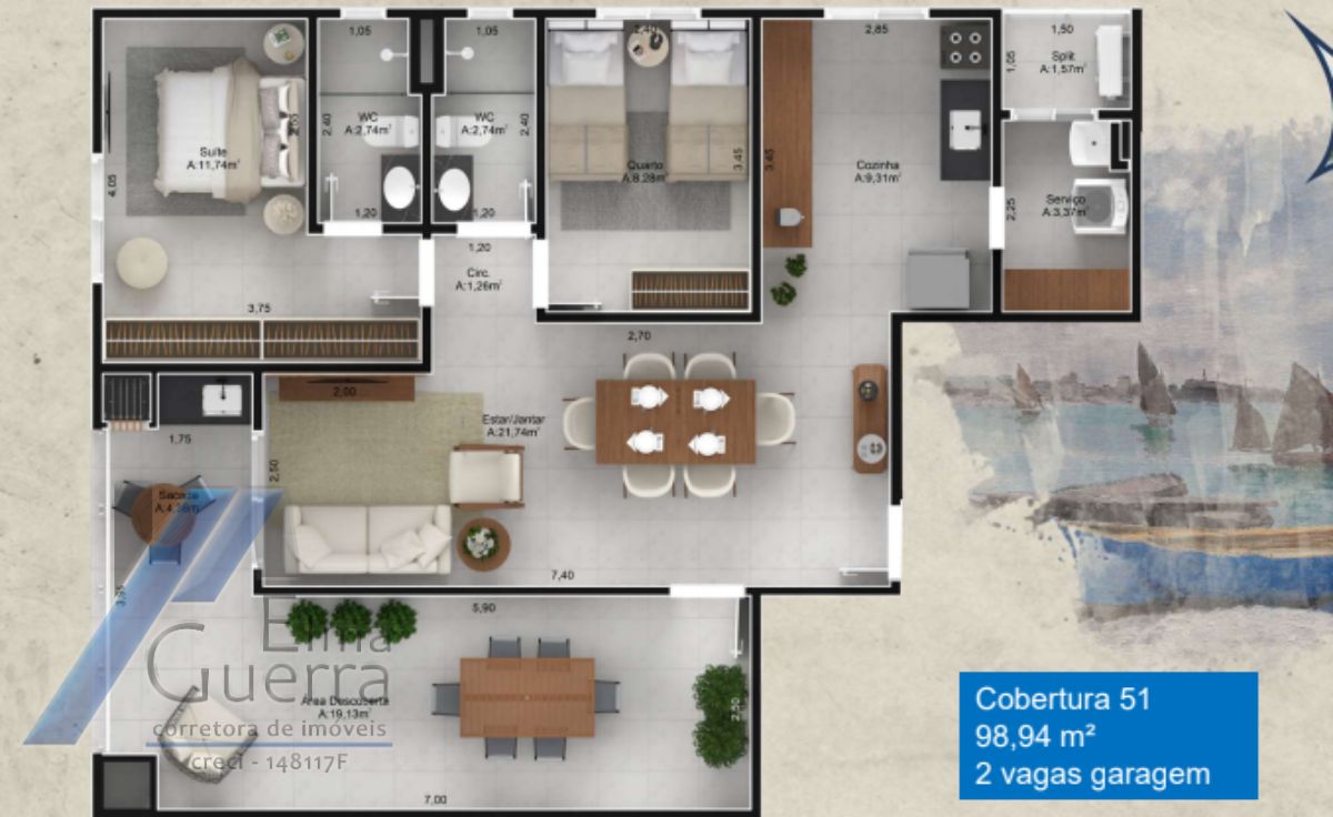 Apartamento, 2 quartos, 61 m² - Foto 10