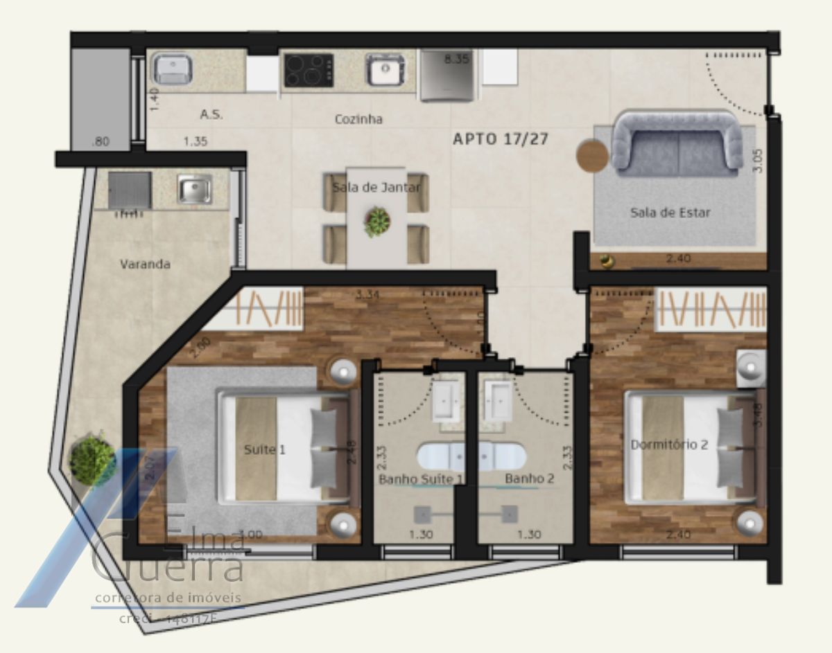 Apartamento, 2 quartos, 65 m² - Foto 18