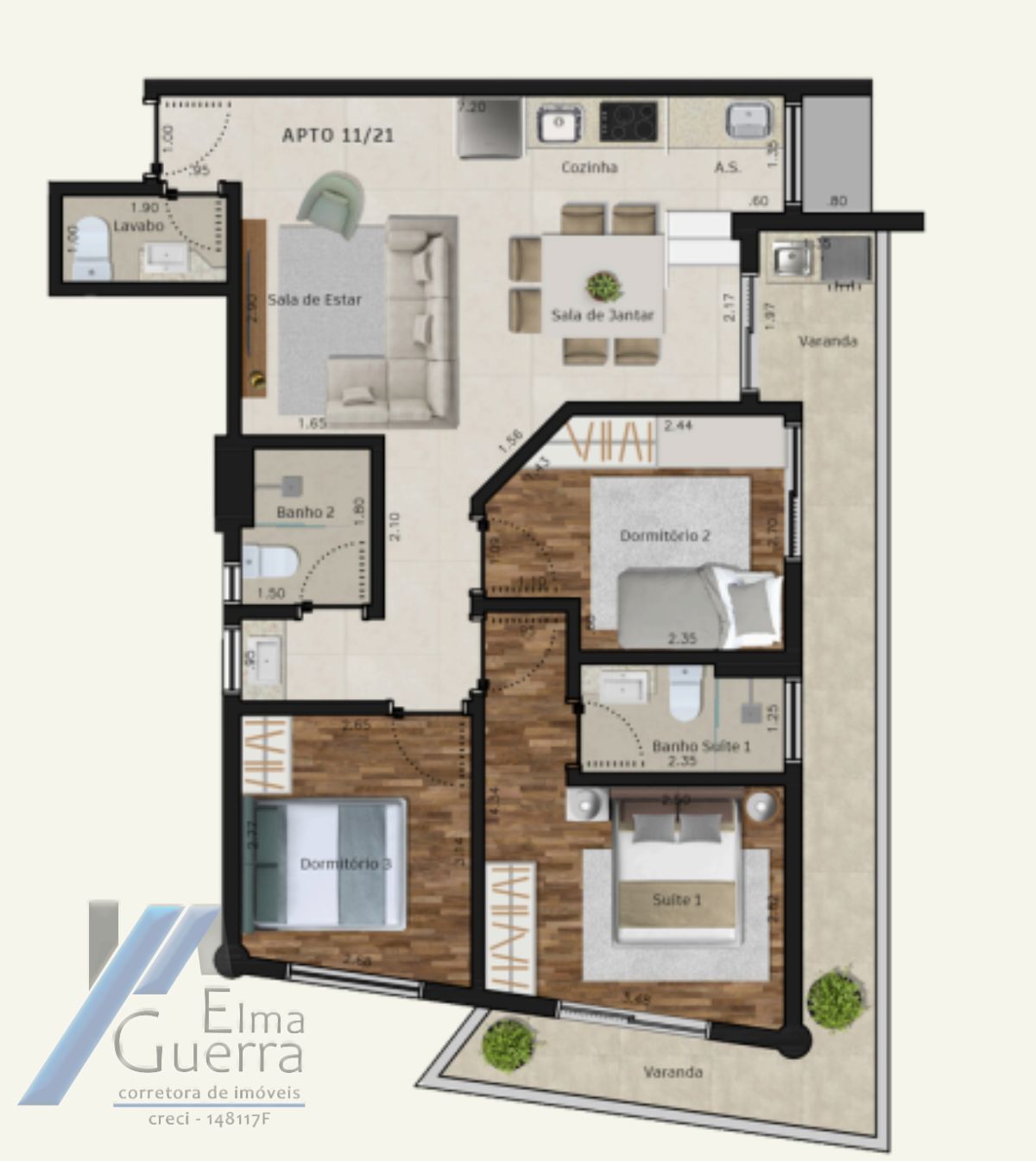 Apartamento, 2 quartos, 65 m² - Foto 12