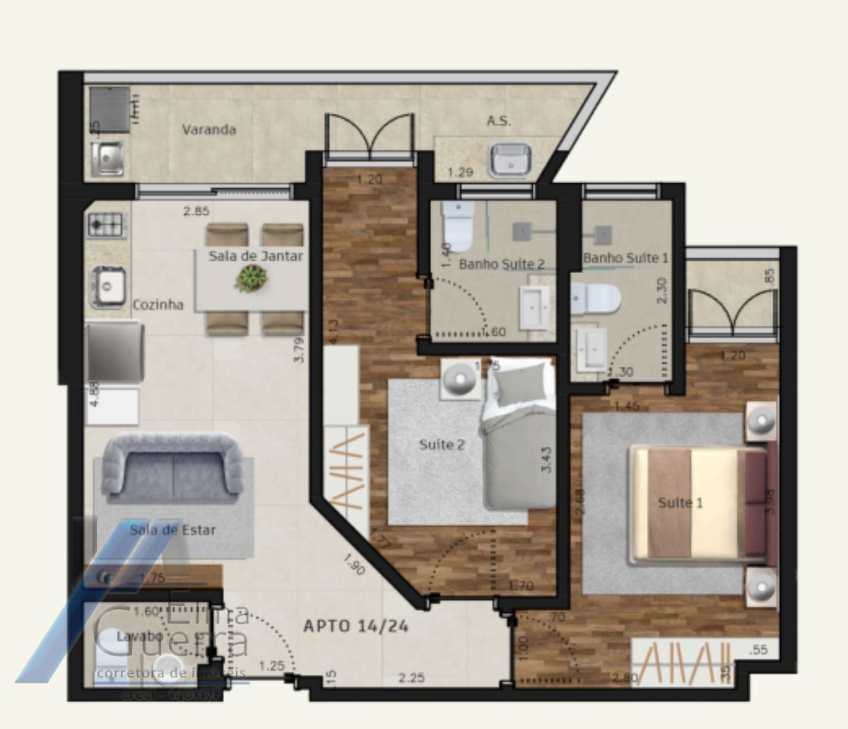 Apartamento, 2 quartos, 65 m² - Foto 15