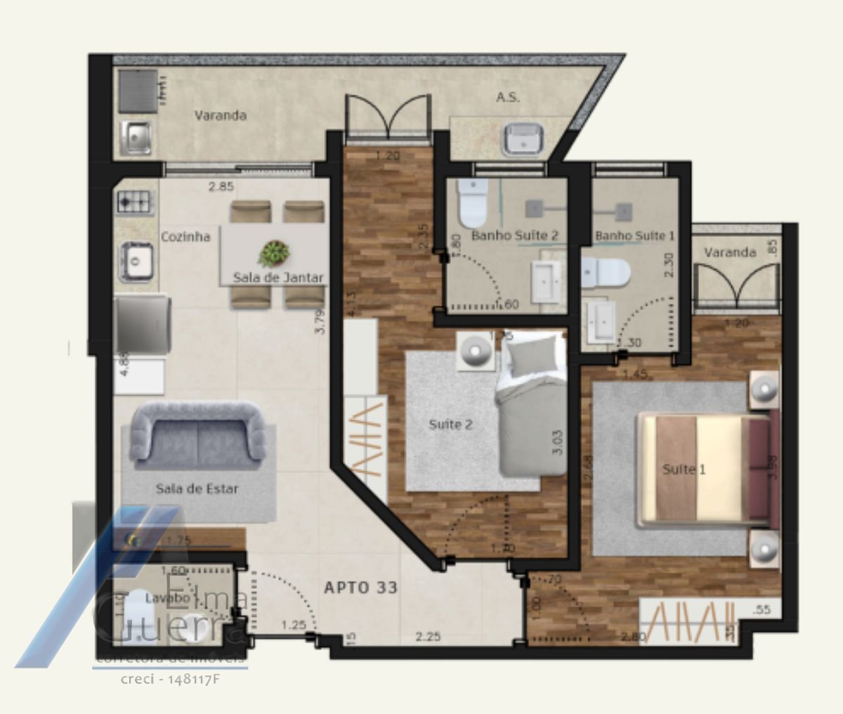 Apartamento, 2 quartos, 65 m² - Foto 22