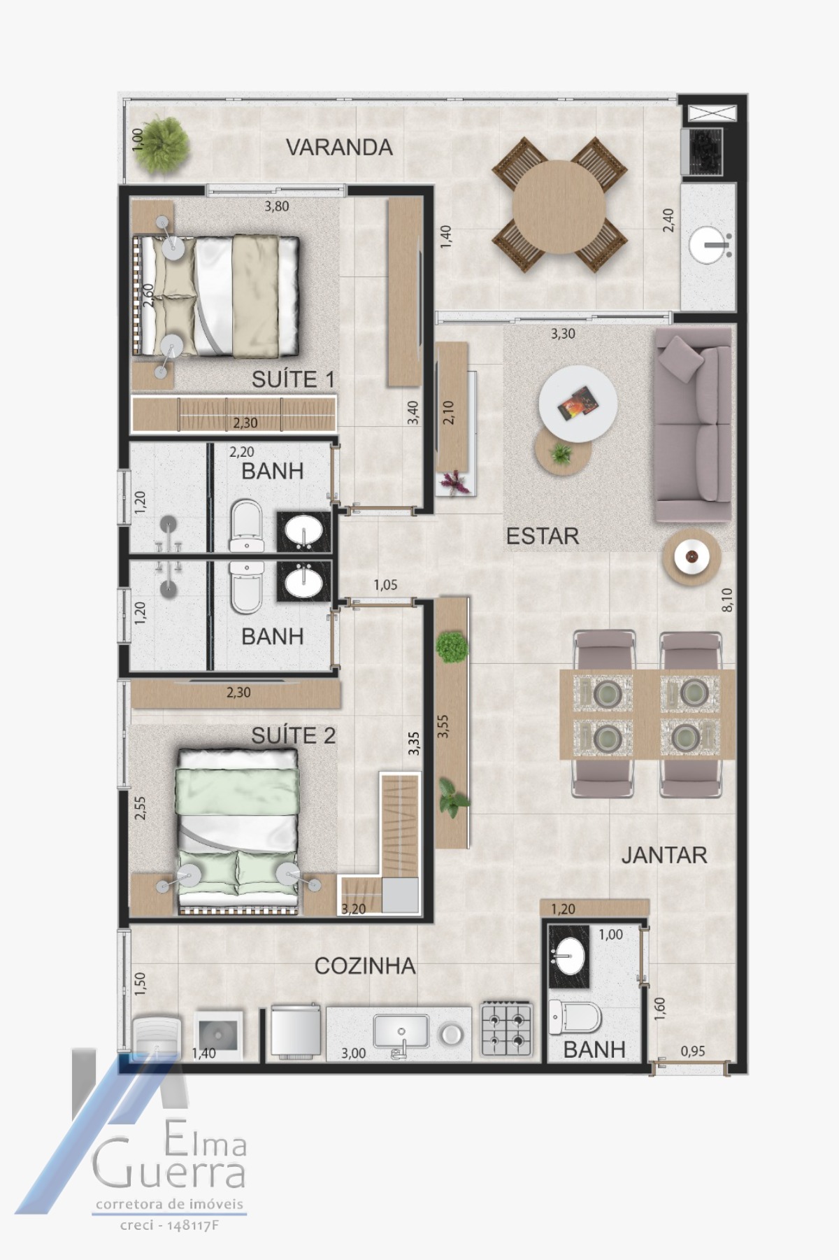 Apartamento, 2 quartos, 75 m² - Foto 7
