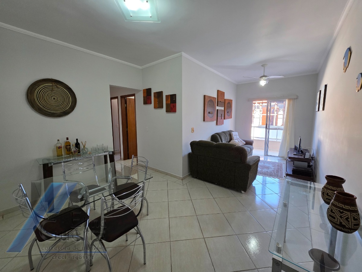 Ubatuba, Centro - Apartamento mobiliado com 2 dormitórios sendo 01 suíte e área de lazer.