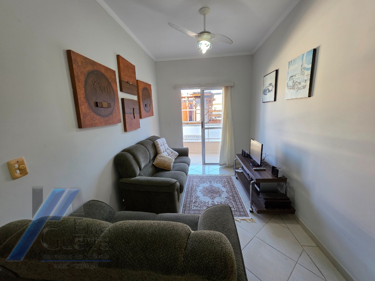 Ubatuba, Centro - Apartamento mobiliado com 2 dormitórios sendo 01 suíte e área de lazer.