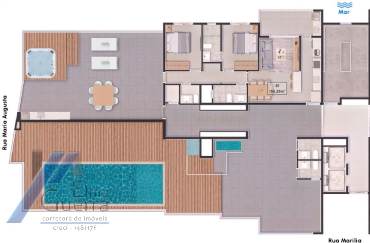 Ubatuba, Itagua - Apartamento em construção, Ampla área de Lazer, 02 Dormitórios sendo 01 Suíte, 73,65m2.