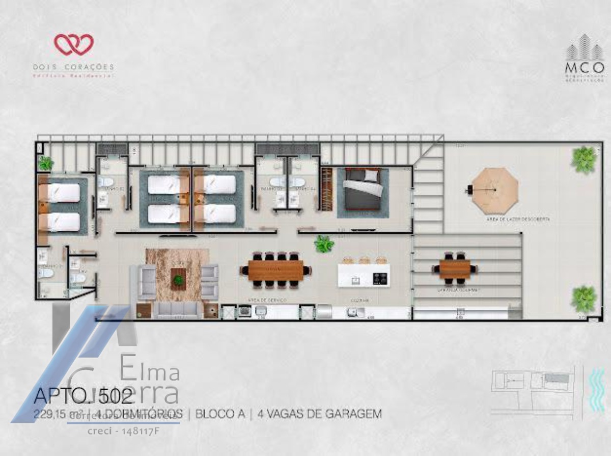 Ubatuba, Itagua - Apartamento cobertura em construção com vista para o mar, com 04 suítes, alto padrão, amplo lazer.