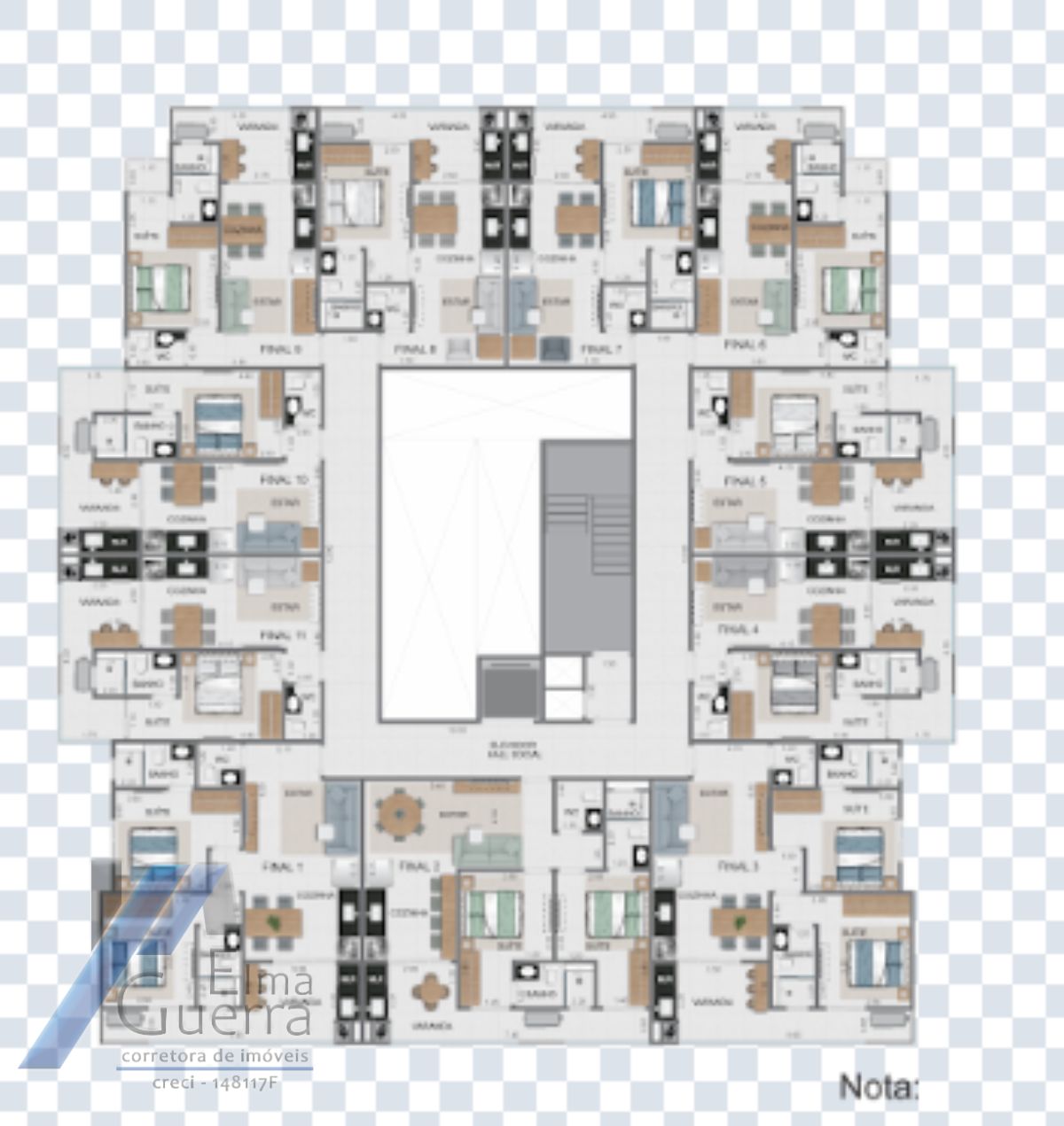 Ubatuba, Toninhas - Apartamento em construção com 01 dormitórios e área de lazer.