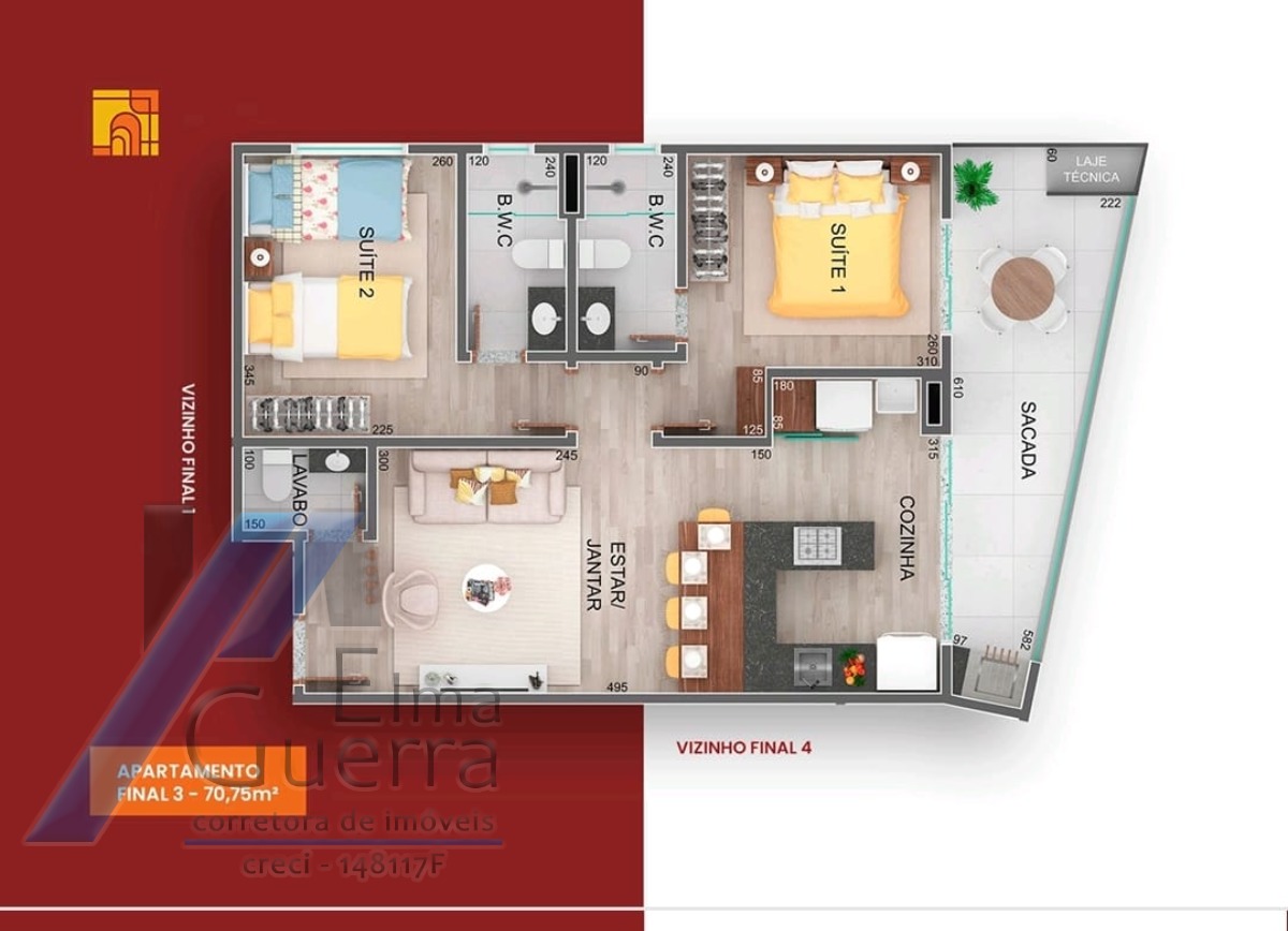 Apartamento, 2 quartos, 70 m² - Foto 13