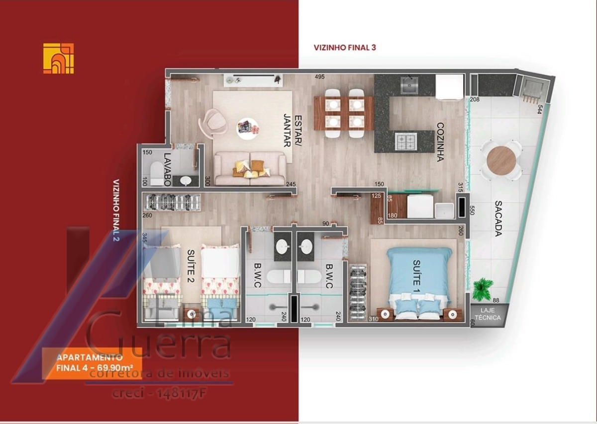 Apartamento, 2 quartos, 70 m² - Foto 10