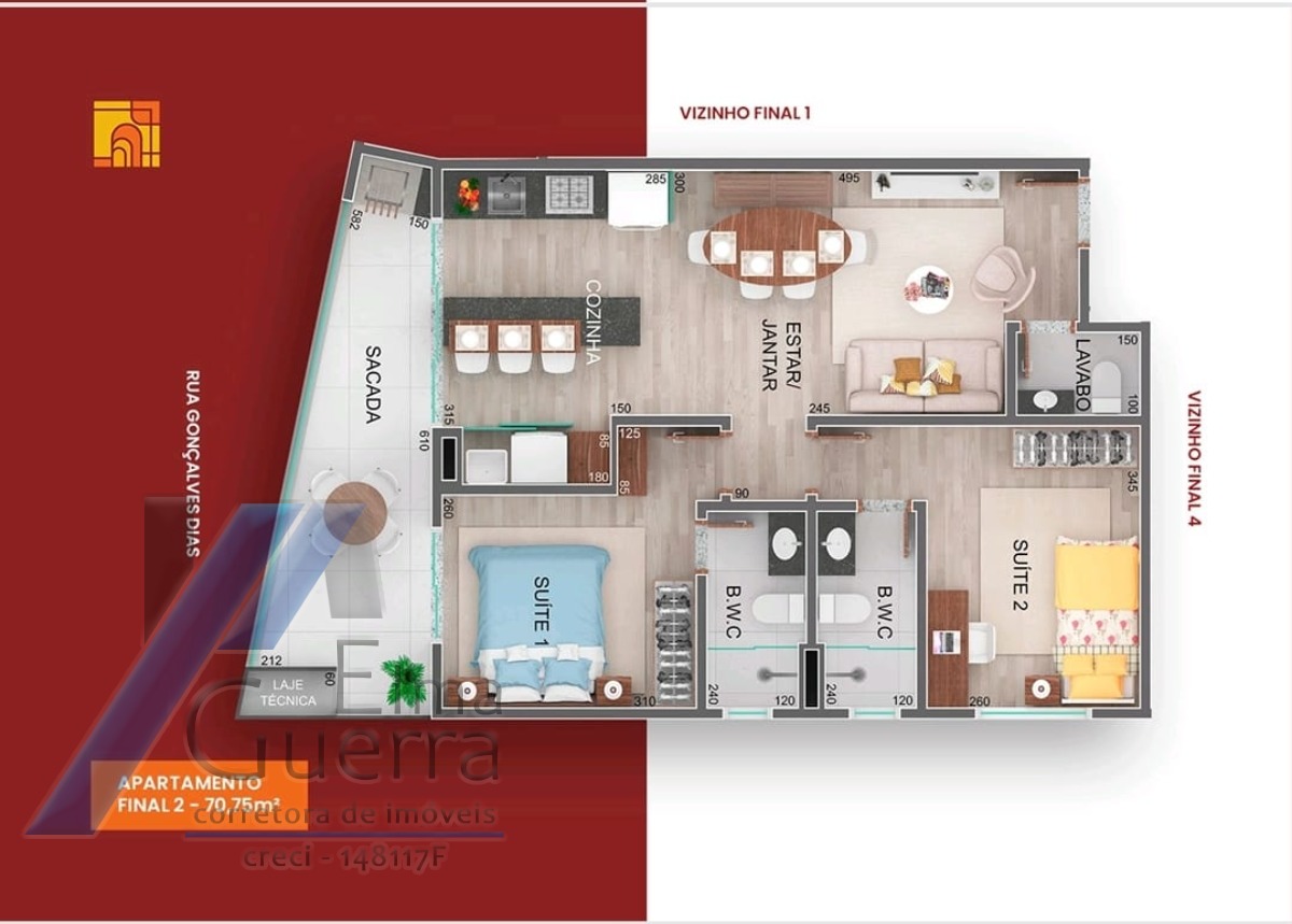 Apartamento, 2 quartos, 70 m² - Foto 9