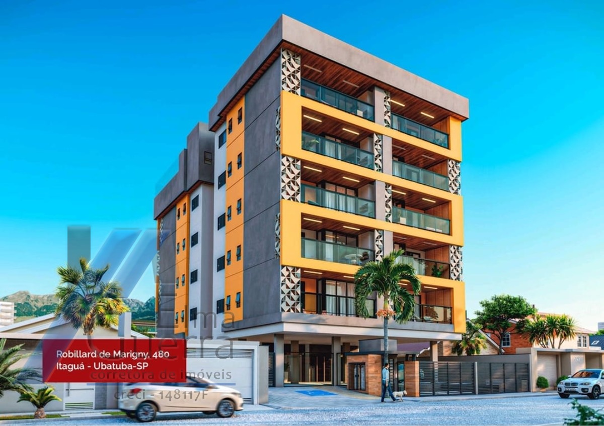 Ubatuba, Itaguá - Apartamento em construção com 02 dormitórios, sendo 01 suíte.