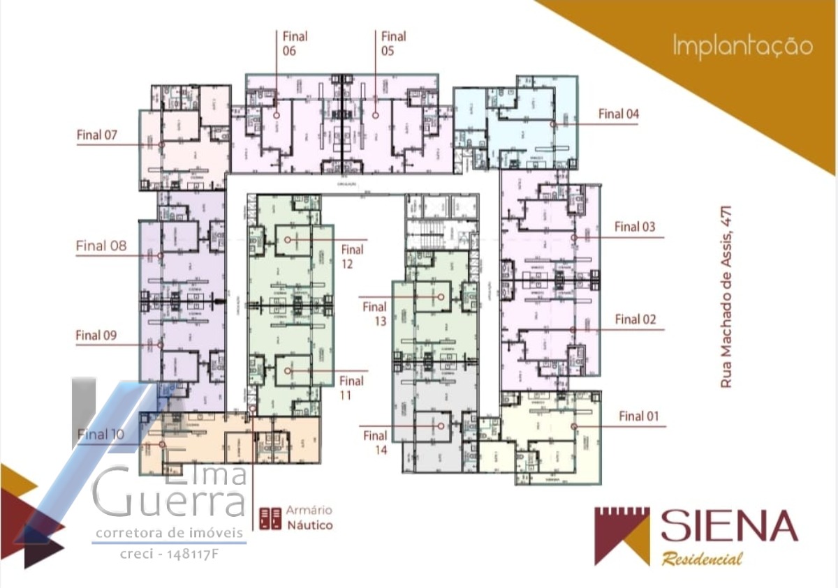 Ubatuba, Itaguá - Apartamento na planta com 02 suítes.