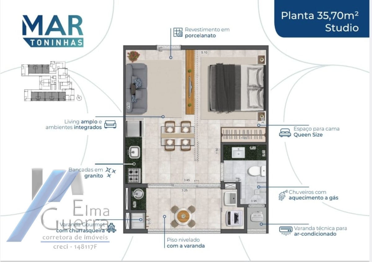Apartamento, 1 quarto, 35 m² - Foto 14
