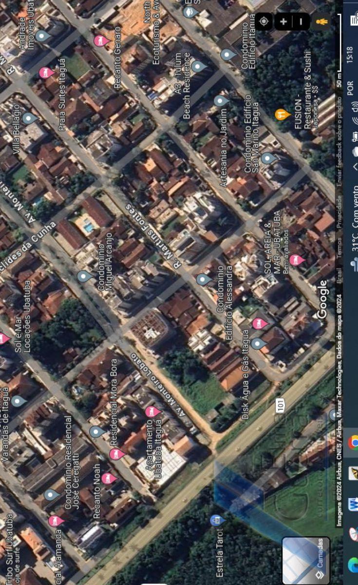 Ubatuba, Itagua - Bela área com 900 m2, doc de escritura, exelente para prédio.