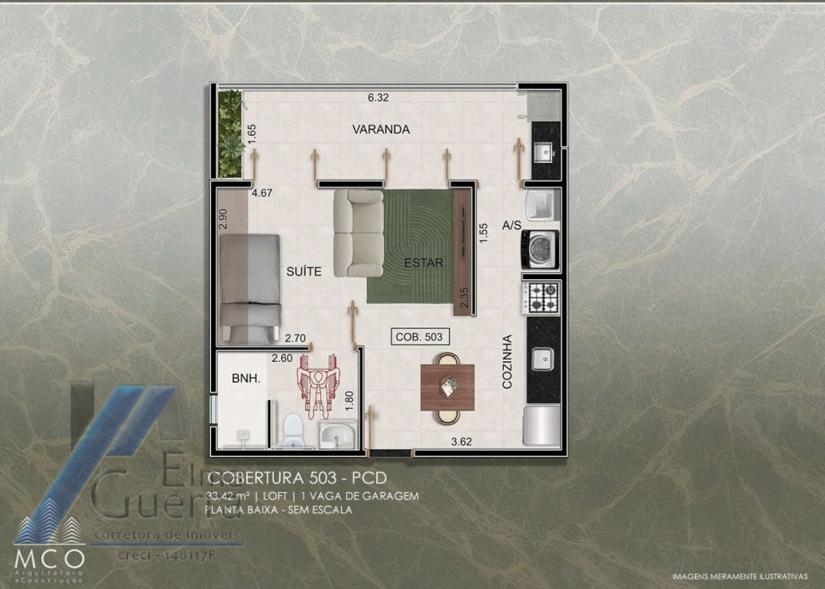 Apartamento à venda com 2 quartos, 63m² - Foto 15