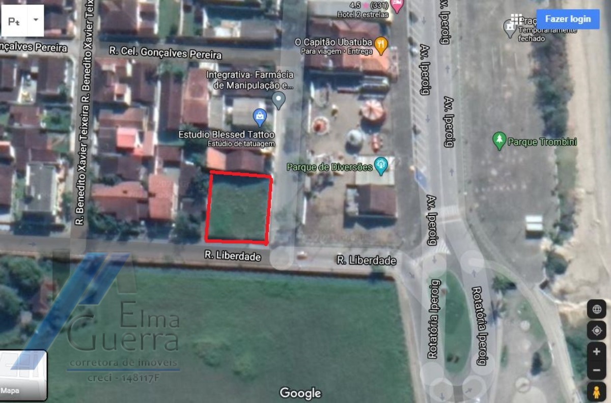 Ubatuba, Centro, Praia do Cruzeiro - Belo terreno com 668 m2, doc Escritura.