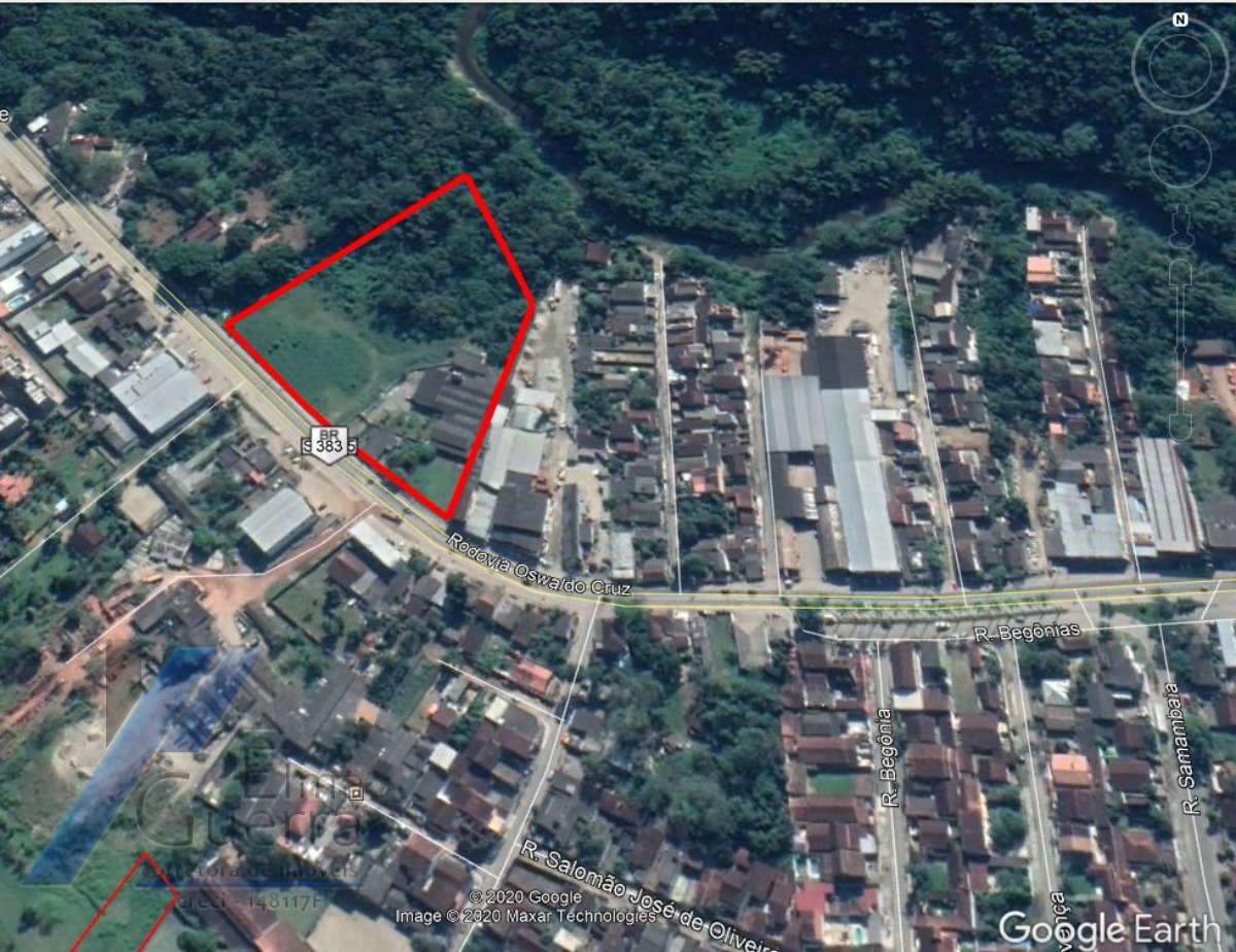 Ubatuba, Mato Dentro - Área com 15.000 m² - 130 metros de testada para Rodovia.