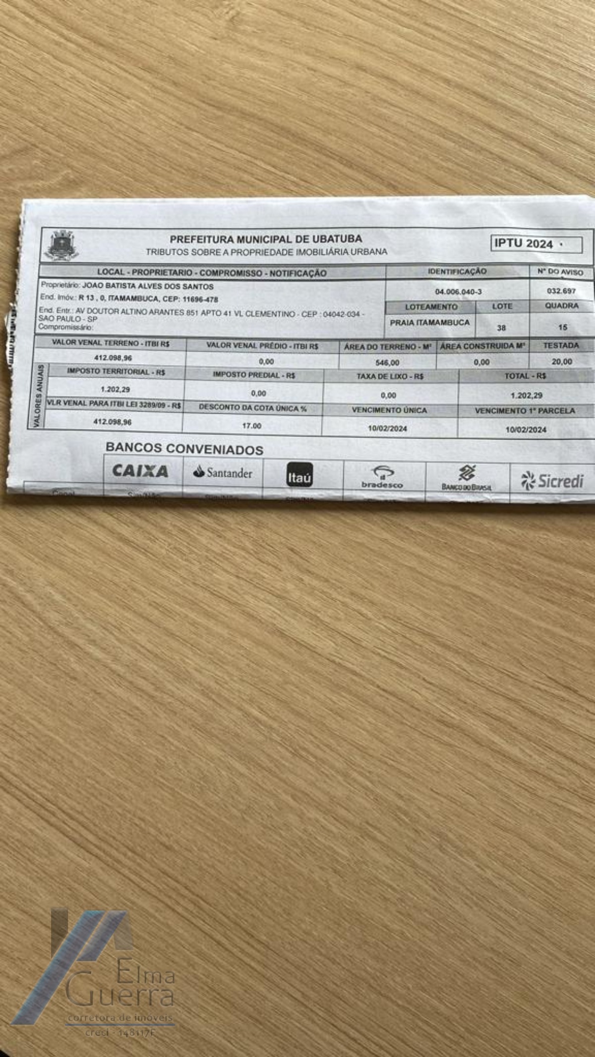 Ubatuba, Itamambuca - lote com 546,00 m2, escritura definitiva, liberação ambiental em condomínio segurança 24 hs.