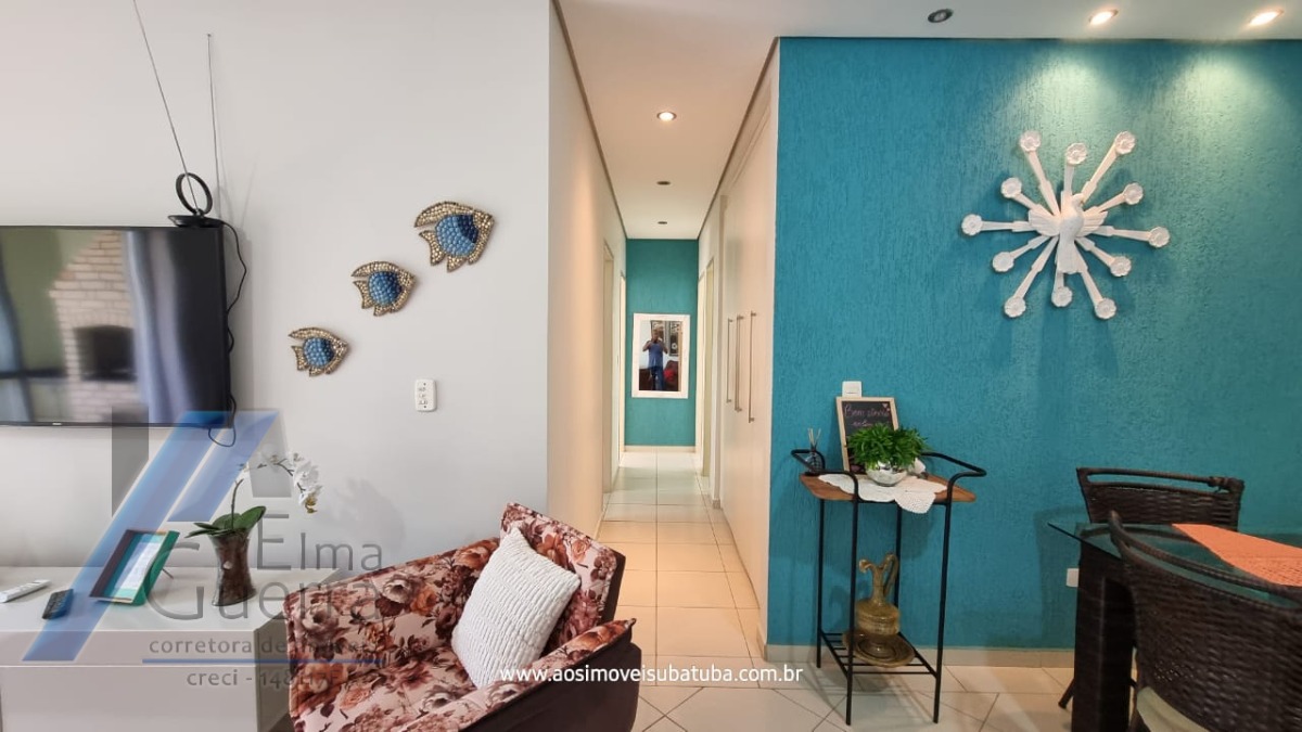 Ubatuba, Itaguá - Apartamento com 03 dormitórios, sendo 01 suíte e area de lazer.