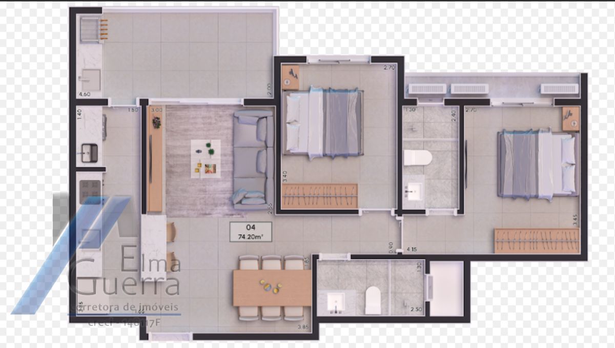 Ubatuba, Itaguá- Apartamento em construção com 03 dormitório sendo 01 suíte e área de lazer a 400mts da orla do mar.