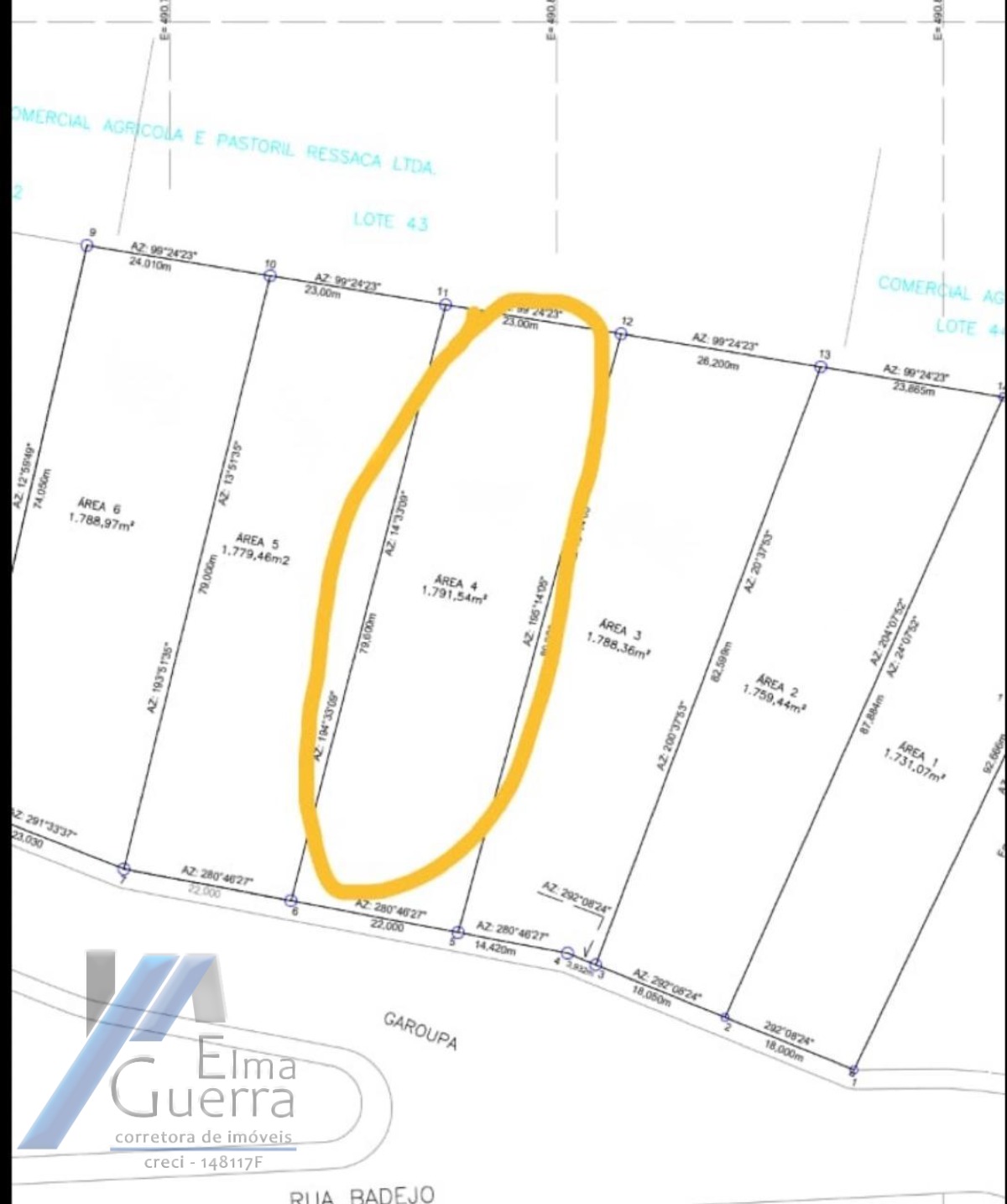 Ubatuba, Ressaca - Terreno em condominio com 1.791m² de área total.