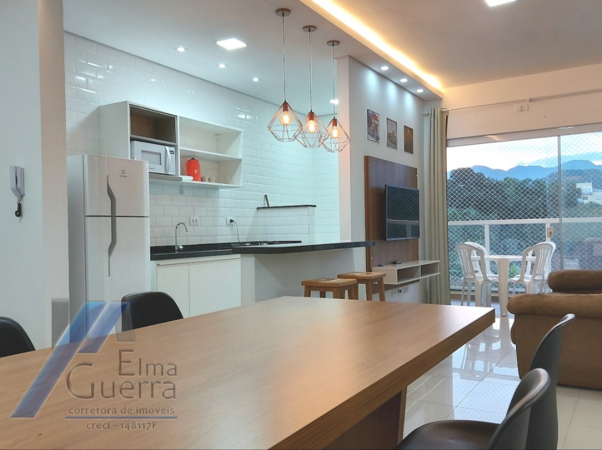 Ubatuba, Centro - Apartamento mobiliado com 02 dormitórios sendo 01 suíte e área de lazer.