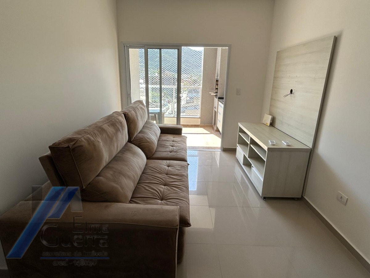 Ubatuba, centro, Apartamento mobiliado com 02 dormitórios sendo 01 suíte com área de lazer.