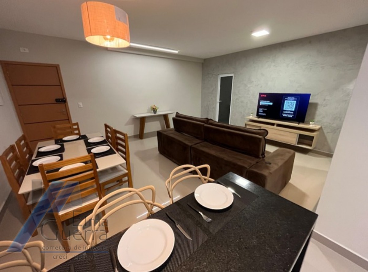 Ubatuba, centro - Apartamento mobiliado com 03 dormitórios sendo 01 suíte com área de lazer.