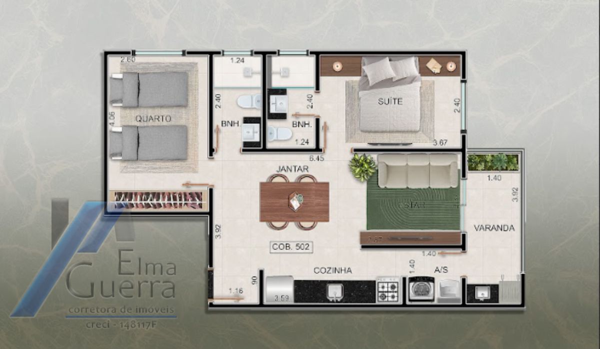 Ubatuba, Centro/Silope - LANÇAMENTO, apartamento com 02 dormitórios sendo 01 suíte.