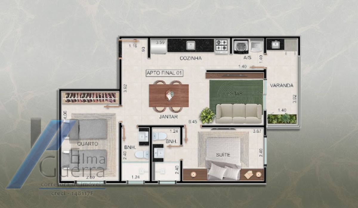 Ubatuba, Centro/Silope - LANÇAMENTO, apartamento com 02 dormitórios sendo 01 suíte.