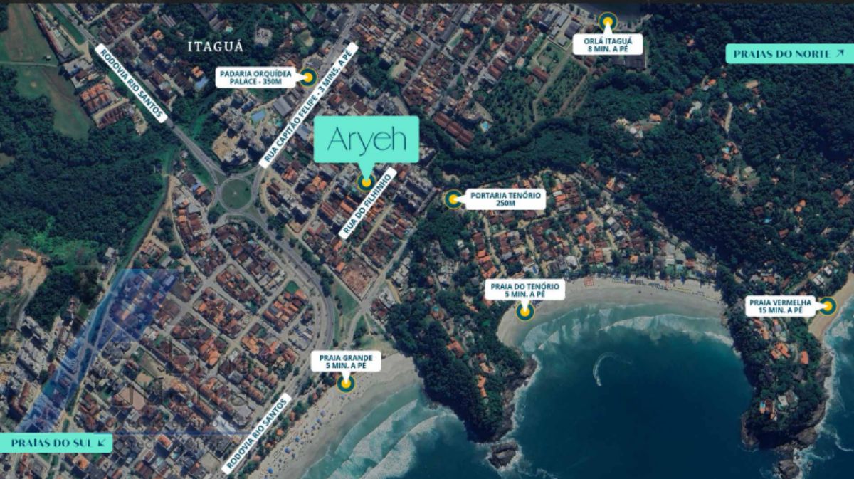 Ubatuba, Tenório - LANÇAMENTO, apartamento em construção com 02 dormitórios sendo 01 suíte e área de lazer.